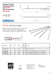 Xebec sbavatori tipo pietra Extra Long - estensione di gamma 2018